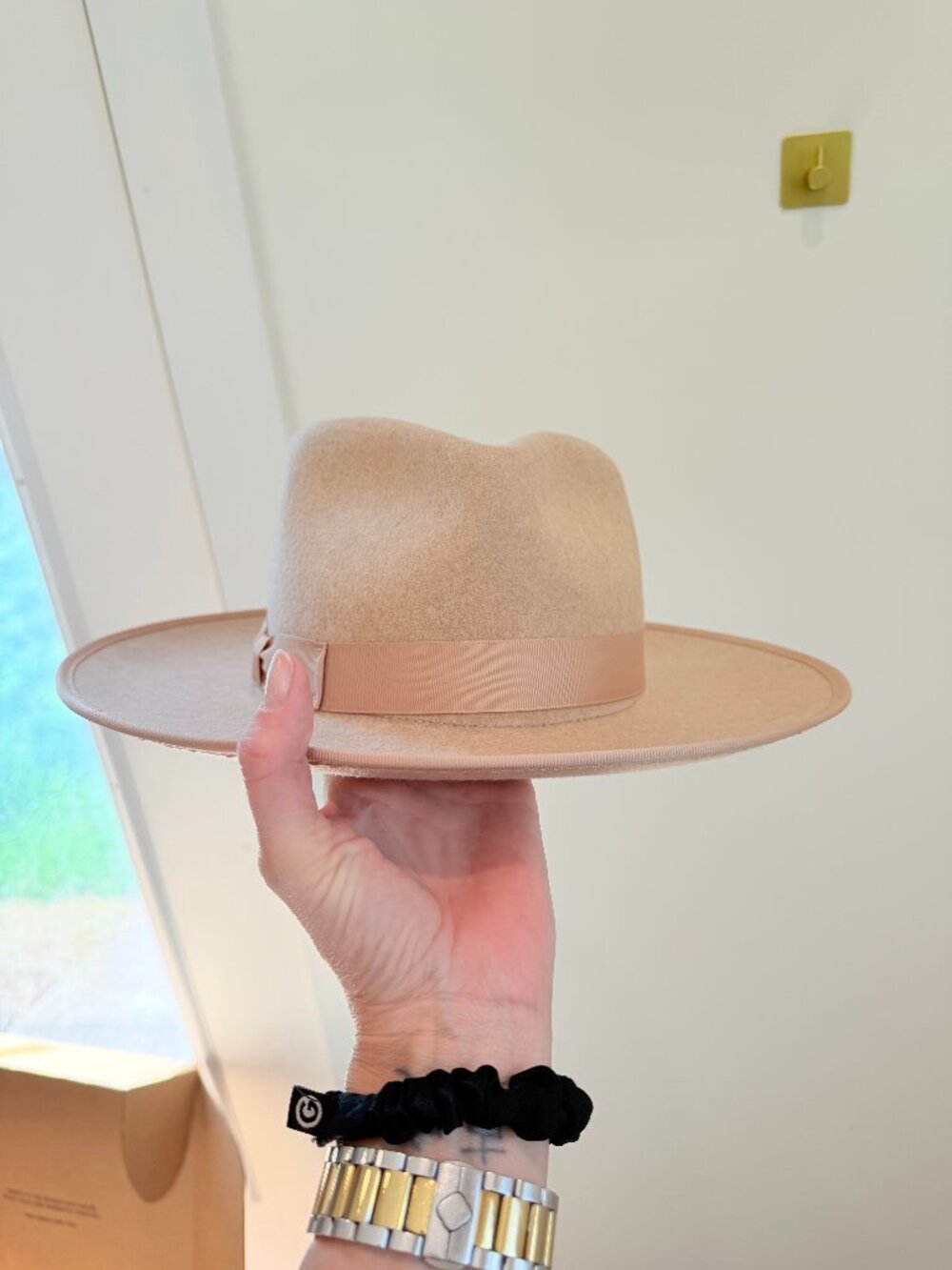 Gigi Pip Monroe Rancher Wool Fedora Hat - Neutral / Ivory, Size 57 S/M
